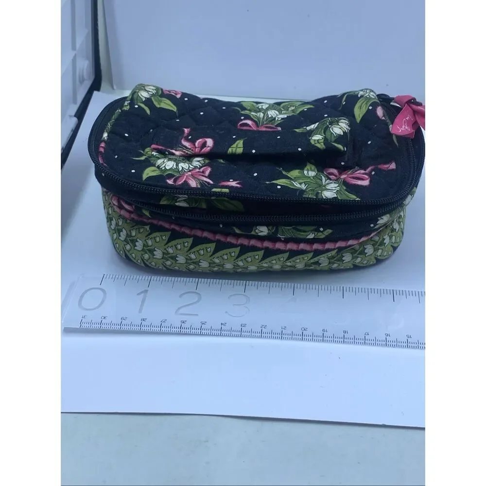 Vera Bradley New Hope Jewelry Case Travel Organizer Retired Pink Ribbon Vintage